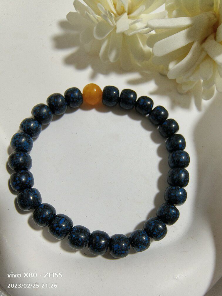 최적화되지 않은 천연 원시 광석 청록색 금실 팔찌 청록색 팔찌 원석 핸드 피스 컬렉션