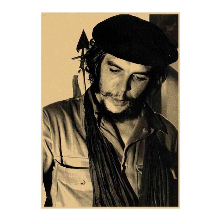 切格瓦拉海报复古怀旧牛皮纸装饰画宿舍餐厅酒吧壁纸贴画背景挂画