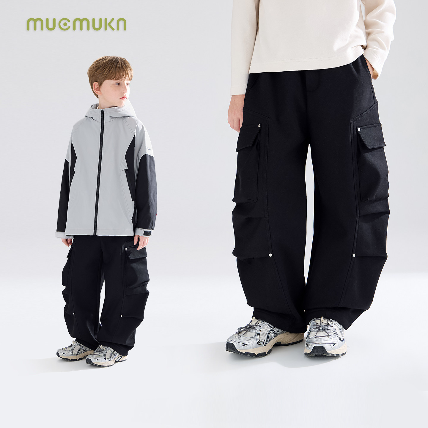 【天天粉丝专享】机能铆钉工装一体绒弯刀裤子男童25冬新款,童装/婴儿装/亲子装,裤子,淘宝优惠券,粉丝福利购,淘宝优惠卷