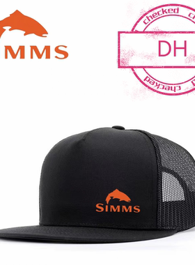 2024新款SIMMS钓鱼帽子网帽喜哈帽透气路亚帽海钓帽飞蝇帽鸭舌帽