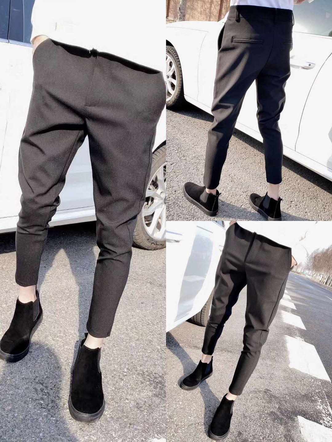 韩版潮流社会精神小伙休闲西裤