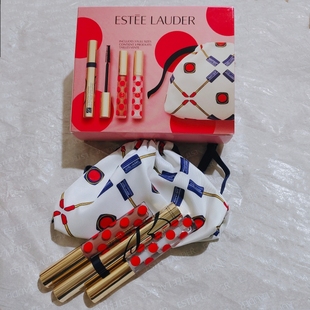 雅诗兰黛正装纤长黑色睫毛膏一支唇蜜两支套盒礼盒装