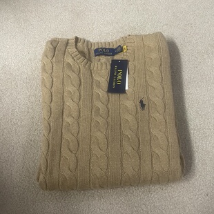 POLO RALPH LAUREN拉夫劳伦男士绞麻花针织衫毛衣刺绣小马标 男装