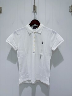 拉夫劳伦经典款五粒扣POLO衫短袖T恤女修身款美国直邮 部分现货