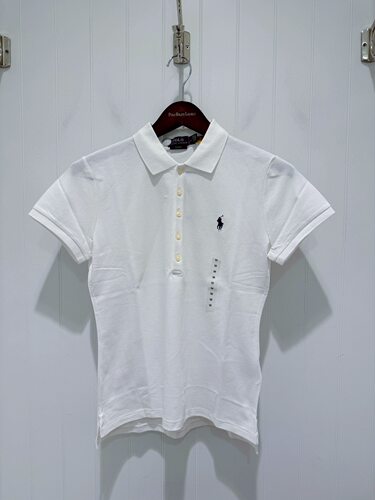 国内现货Ralph lauren拉夫劳伦经典款五粒扣POLO衫短袖T恤女修身