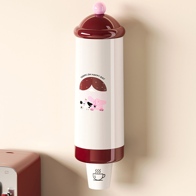 一次性杯子取杯器壁挂式饭店饭厅纸杯架收纳盒放水杯防尘置物架,家庭/个人清洁工具,杯架,淘宝优惠券,粉丝福利购,淘宝优惠卷