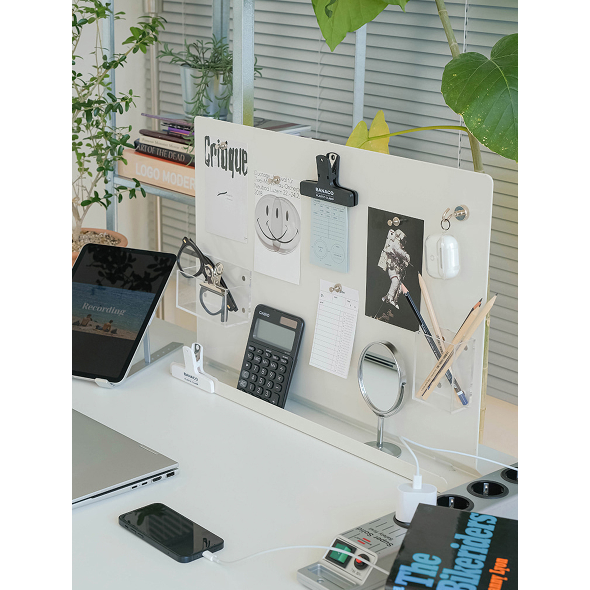 韩国铁艺工位隔板防掉落挡板