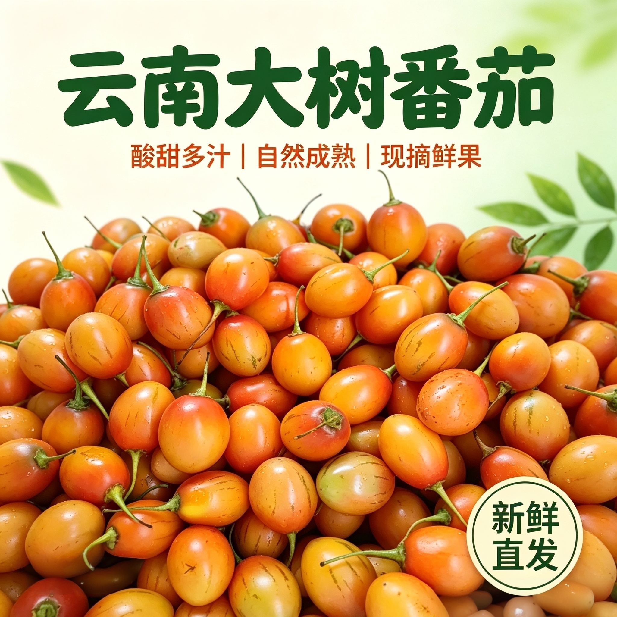 云南特产新鲜大树番茄树上自然成熟洋酸茄现摘鸡蛋果可制作蘸调料