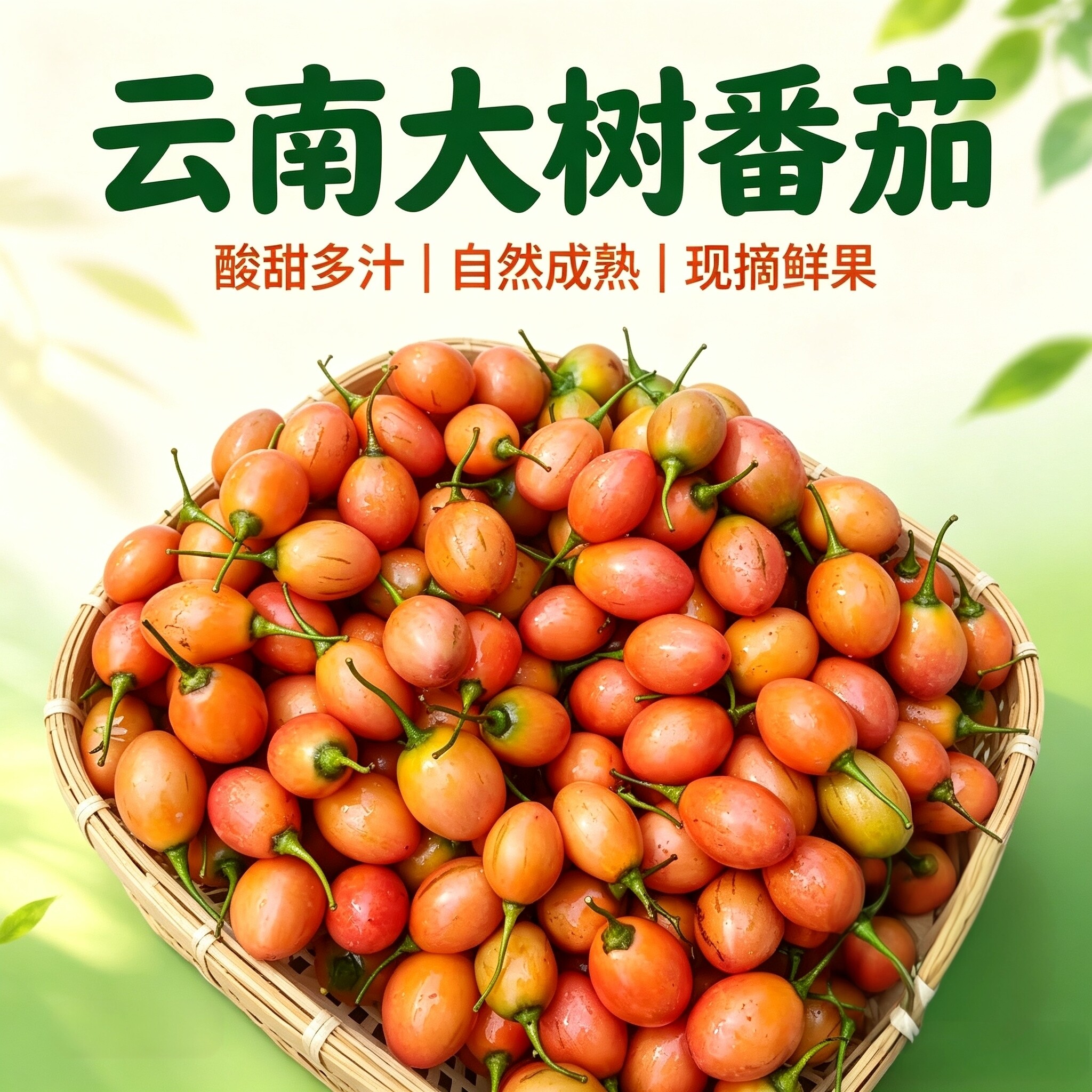 云南特产新鲜大树番茄洋酸茄新鲜果蔬鸡蛋果傣味调料可现吃调蘸料