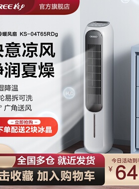 格力空调扇冷暖两用低噪加湿家用制冷风扇大面积立式节能落地扇