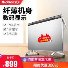 Gree/格力取暖器NBDE-X6021B电暖器家用遥控静音恒温防水省电速热