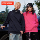 SprayGround鲨鱼嘴双拉链秋冬男女美式 卫衣 潮牌宇航领连帽情侣款
