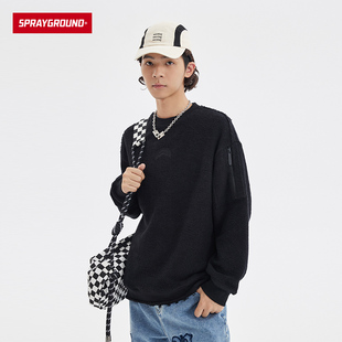 SprayGround23圆领毛圈卫衣男鲨鱼嘴潮牌宽松休闲女W0910 特卖