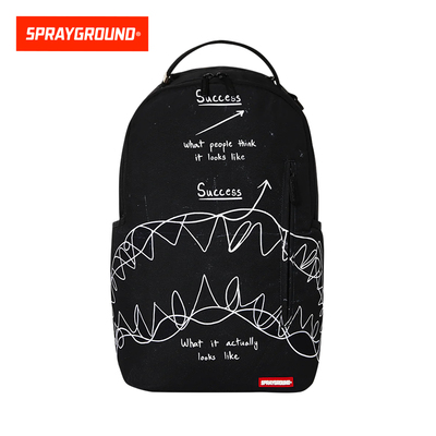 SprayGround鲨鱼嘴字母印花背包
