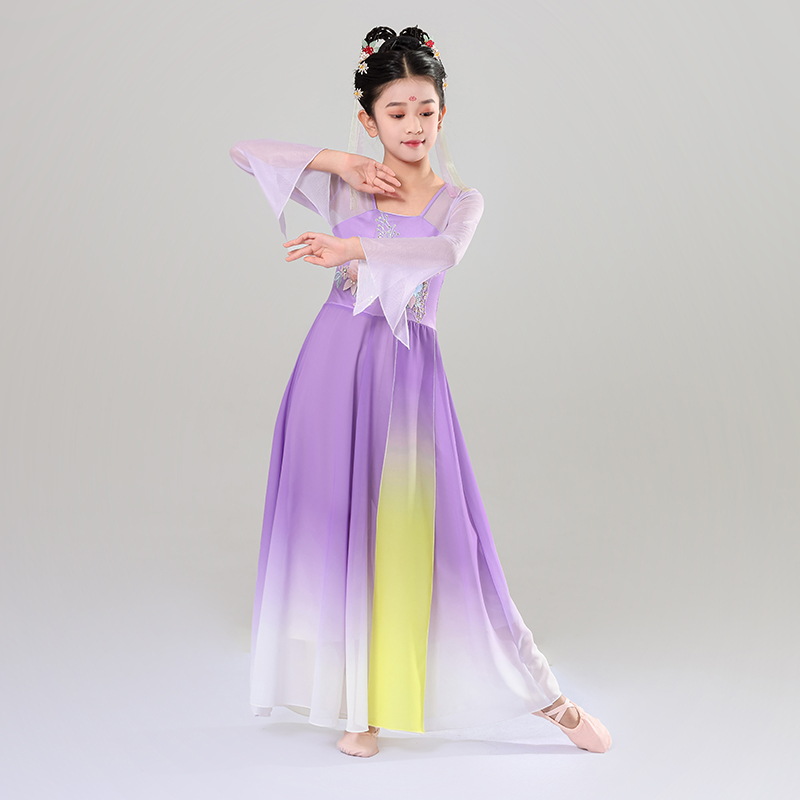 儿童古典舞演出服女中国风舞蹈服