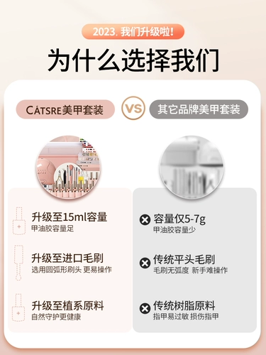 Комплект для маникюра, элитный вместительный и большой лак для ногтей, коллекция 2023, полный комплект, подходит для начинающих