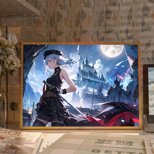 鸣潮散华周边灯光画电竞房间卧室床头发光氛围灯盲盒客厅小夜灯