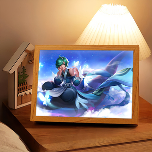 王者荣耀庄周周边灯光画手办蓝牙音箱音响摆件镜子吧唧装饰小夜灯