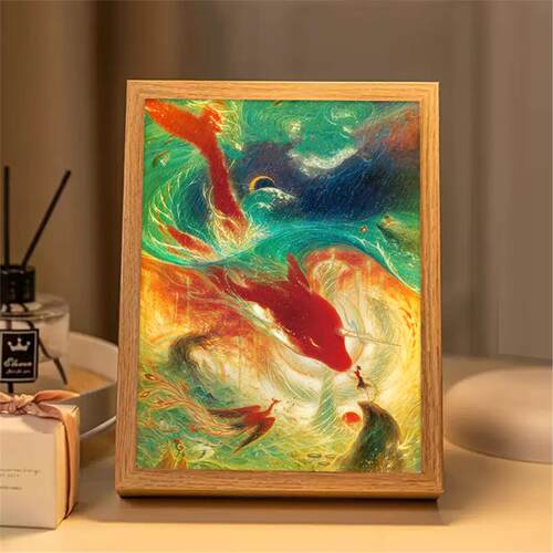 大鱼海棠灯光画椿湫海棠花周边二次元动漫桌面摆件小夜灯生日礼物