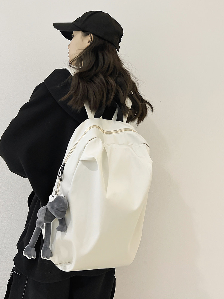 SCHOOL BAG MENS LARGE-CAPACITY CASUAL TRAVEL BACKPACK WOMENS KOREAN VERSION VERSATILE JUNIOR HIGH SCHOOL HIGH SCHOOL COLLEGE STUDENT BACKPACK MENS