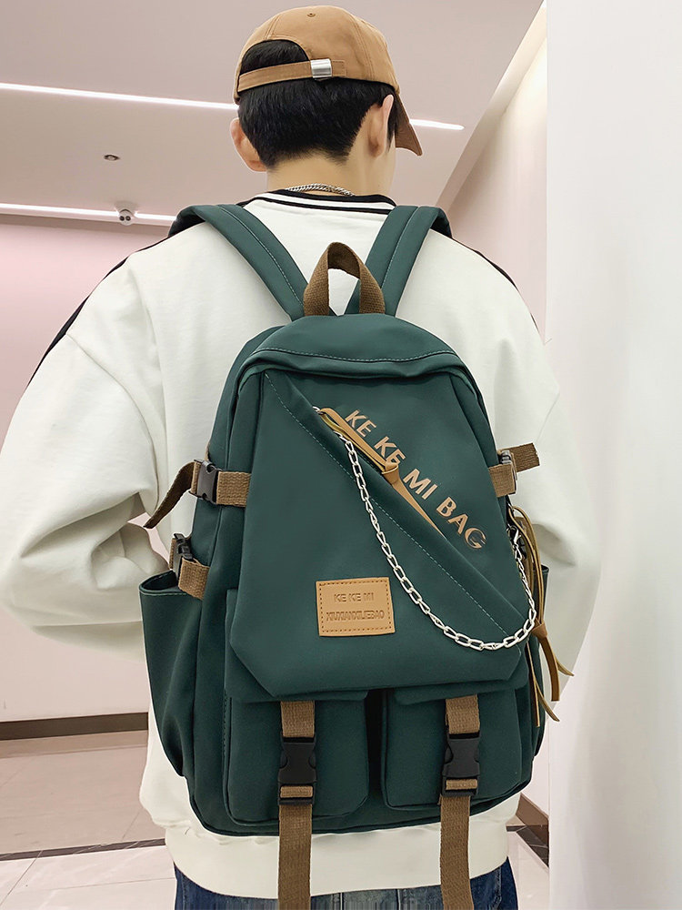 BACKPACK MEN LARGE CAPACITY COLLEGE STUDENTS CASUAL AND VERSATILE JAPANESE BACKPACK LIGHTWEIGHT SIMPLE JUNIOR HIGH SCHOOL AND HIGH SCHOOL STUDENTS SCHOOLBAGS WOMEN