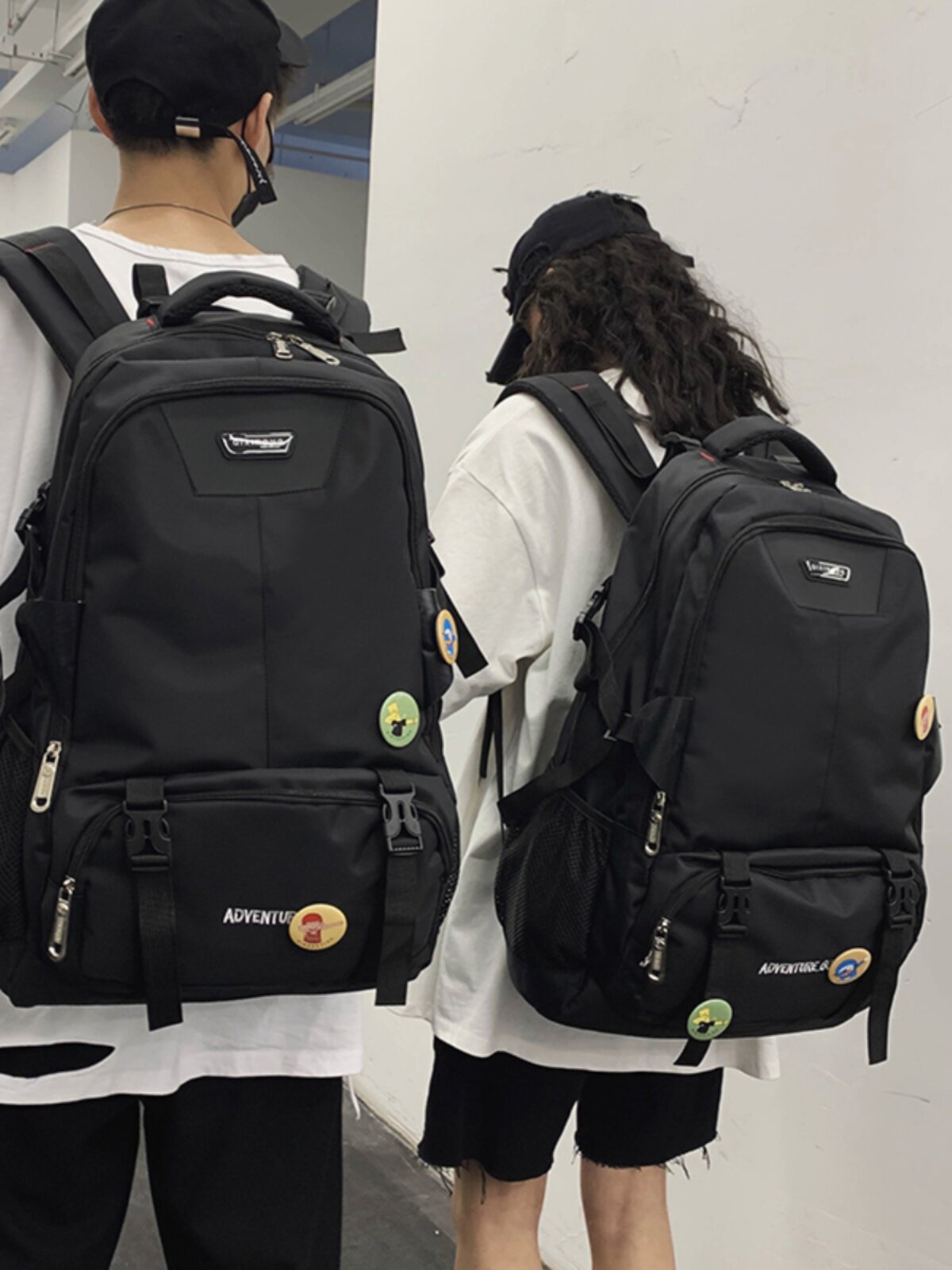 BACKPACK MENS HIGH SCHOOL COLLEGE STUDENT SCHOOL BAG SUPER LARGE CAPACITY EXCURSION OUTDOOR HIKING MOUNTAINEERING BACKPACK MEN