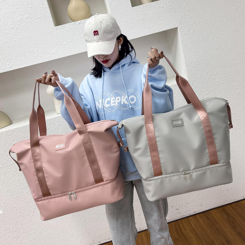 可套拉杆旅行包女短途出差大容量轻便手提健身待产旅游收纳行李袋