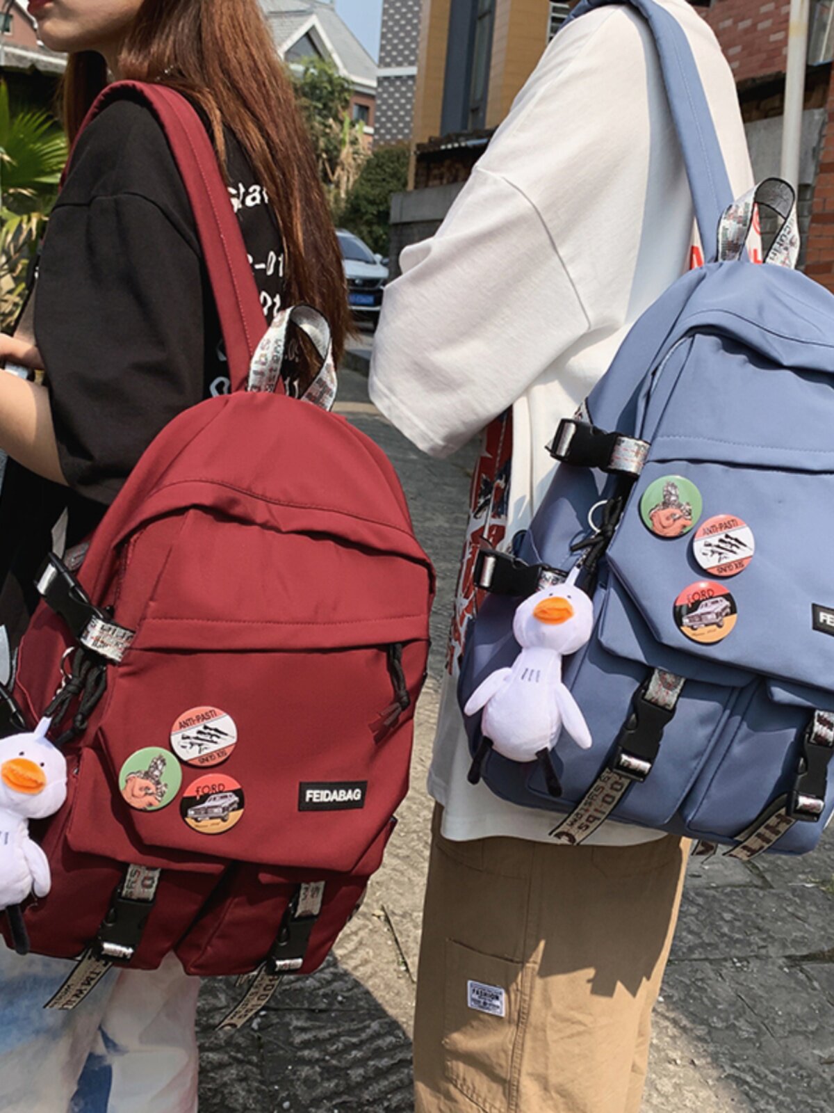 SCHOOL BAG MALE JUNIOR HIGH SCHOOL ELEMENTARY SCHOOL STUDENTS 3 TO 6 GRADE LARGE CAPACITY TRAVEL BACKPACK FEMALE NEW HIGH SCHOOL COLLEGE STUDENT BACKPACK