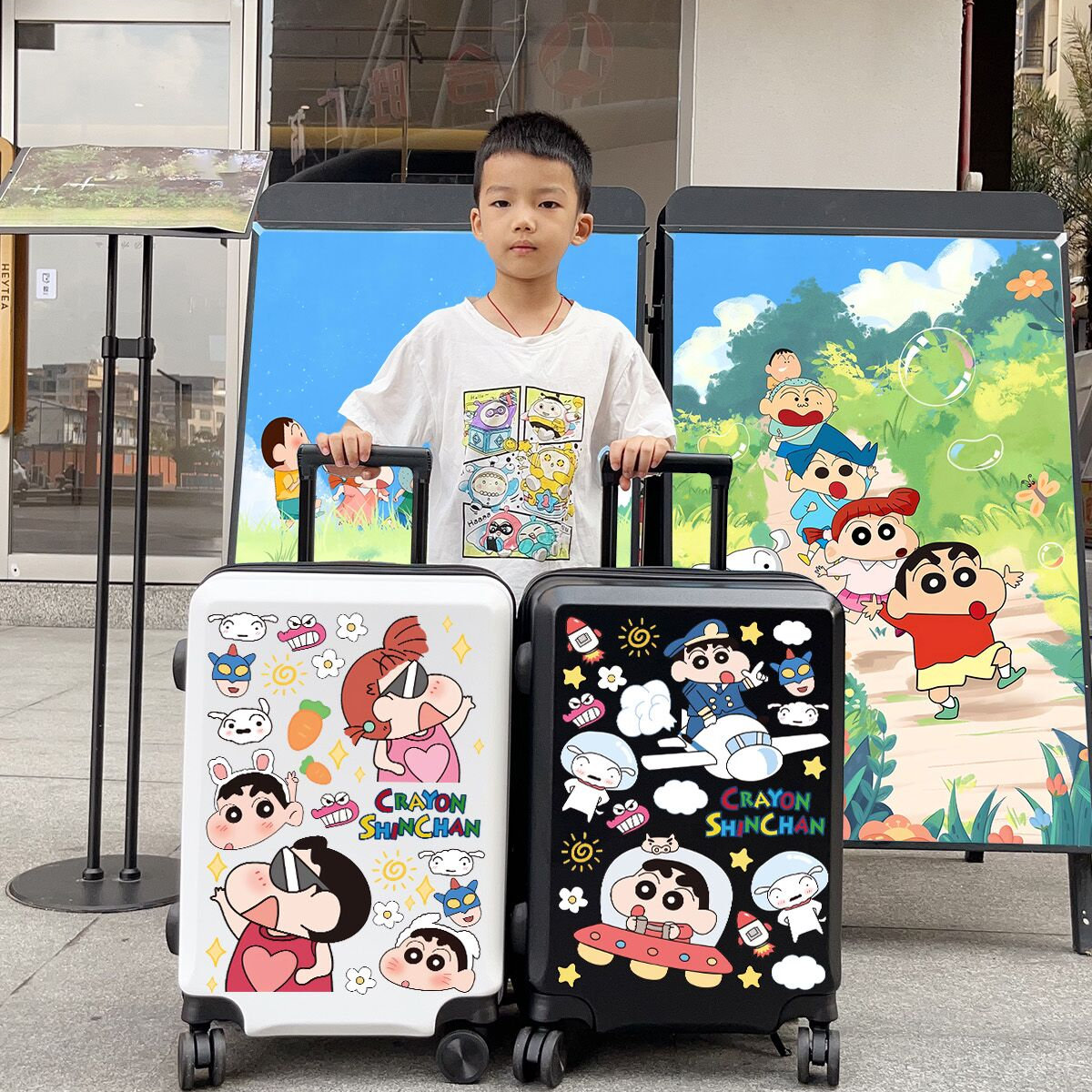 罗拉儿童拉杆箱蜡笔小新周边旅行箱20寸卡通登机箱24寸动漫行李箱