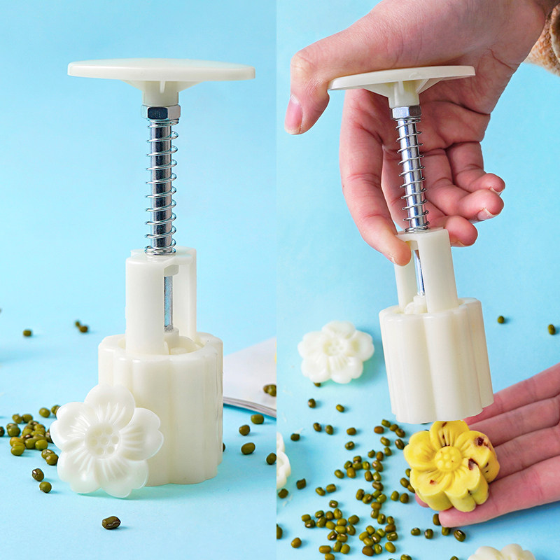 速发绿豆糕月饼模具手压式家用做糕点的压花冰皮烘焙面食点心2022
