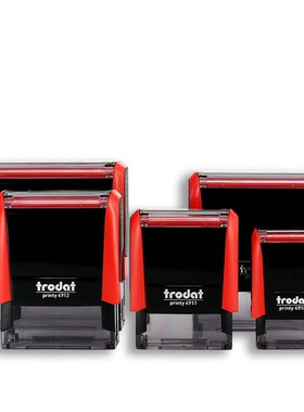 卓达印章/printy 4932/Trodat/回墨印/28*33mm/外壳材料