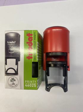 卓达印章/printy 46025/Trodat/回墨印/圆形25mm/外壳材料