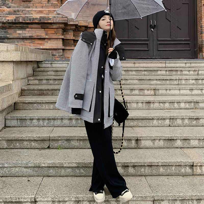 大货主推【】千鸟格派克152-9522-P190-控价278，女装棉衣/棉服，浙宝152