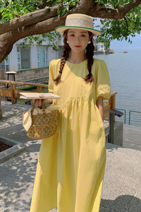 现货【】泡泡袖新款连衣裙152-9307-P105-控价158,恶之花女主衣服搭配图片