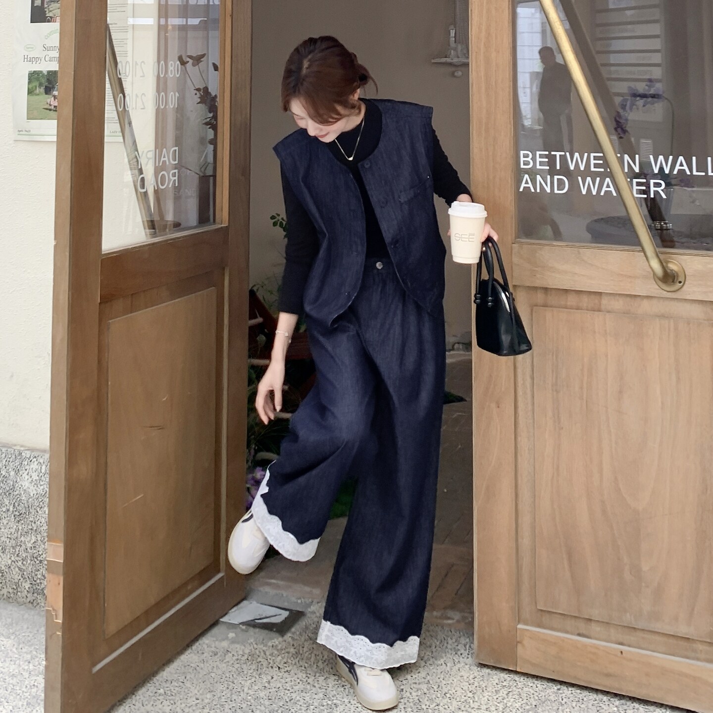 现货【新品】牛仔两件套装152-7181-P175-258,女装套装/套裙,浙宝152