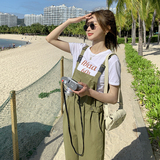 现货【】绿色背带连体裤152-9279-P95-控价148，女装连体裤，浙宝152