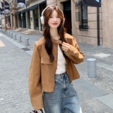 大货【新品】牛皮绒152-7169-P150-238，女装短外套，浙宝152