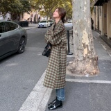 大货【】格子毛呢外套加152-9528-P185-控价278，女装毛呢外套，浙宝152