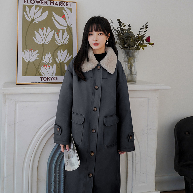 现货【】三色长款派克服内胆兔毛152-9238-P195-控价278,女装棉衣/棉服,浙宝152
