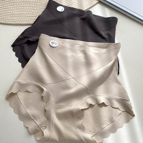 贝莱娅收腹裤无痕中高腰奶皮裤