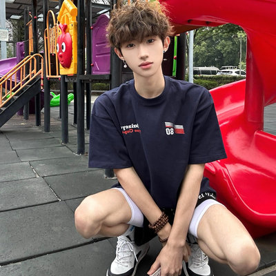 100%纯棉短袖t恤男女夏季上衣