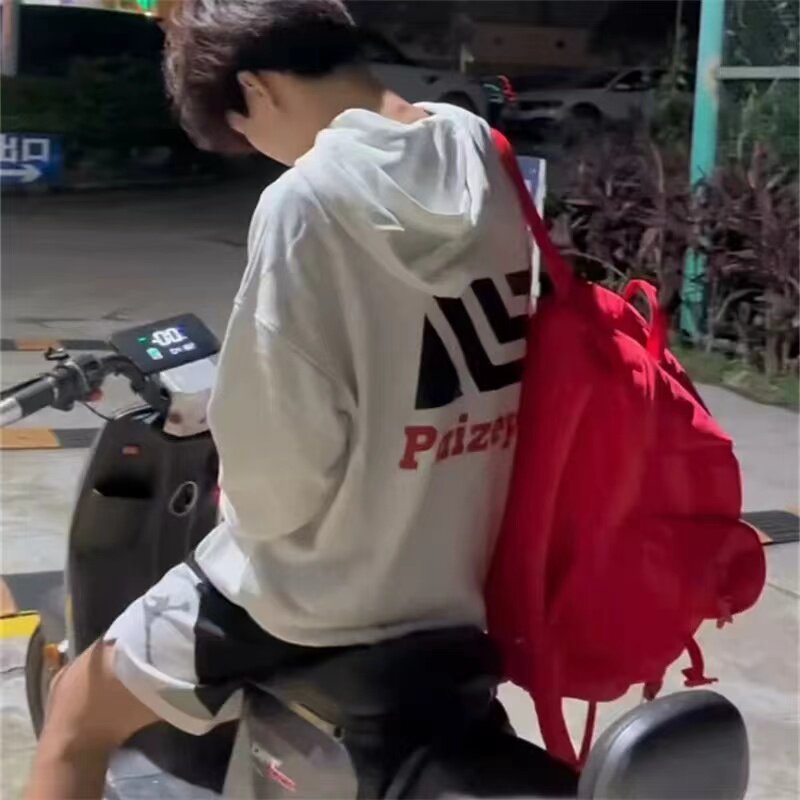 美式街头oversize重磅连帽卫衣男款秋冬季爆款设计感小众宽松外套