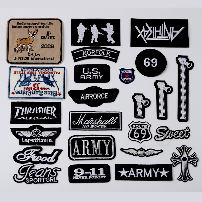 时尚长条图案徽章布贴衣服贴补丁贴羽绒服修复贴补裤子破洞贴装饰,居家布艺,布贴,淘宝优惠券,粉丝福利购,淘宝优惠卷