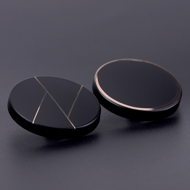 金属纽扣外套百搭圆形扣子大衣