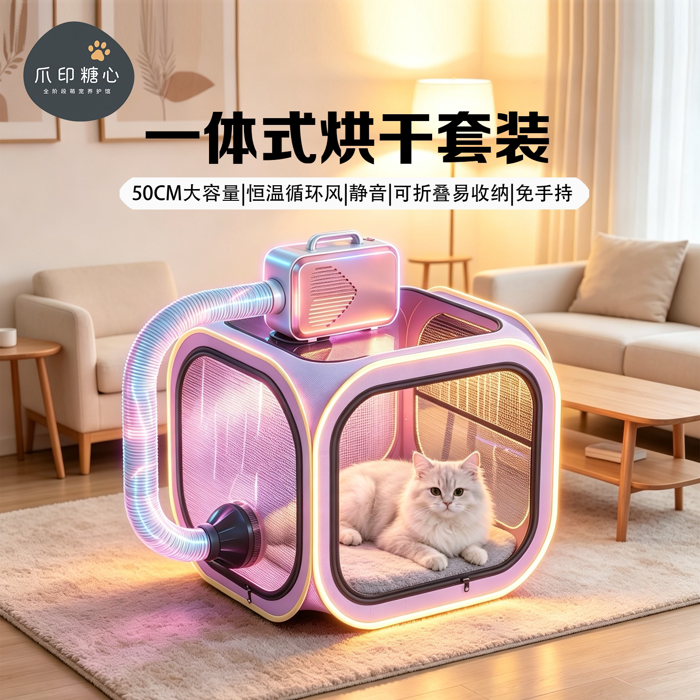 猫狗家用烘干箱吹毛机洗澡神器