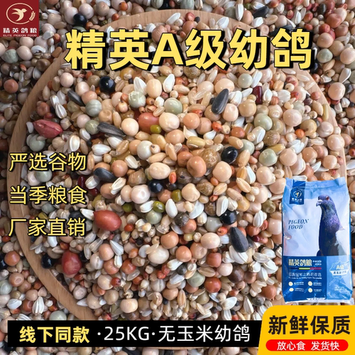 精英A幼鸽粮豌豆红高粱小麦鸽子食粮专用粮食50斤包邮