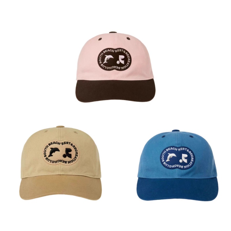 小众刺绣棒球帽休闲拼接色帽子女