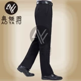 Черные рабочие тонкие штаны, оверсайз, свободный прямой крой