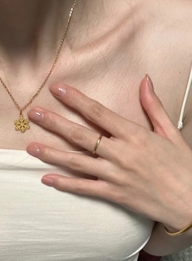 清新迷人清冷氛围感雪花项链