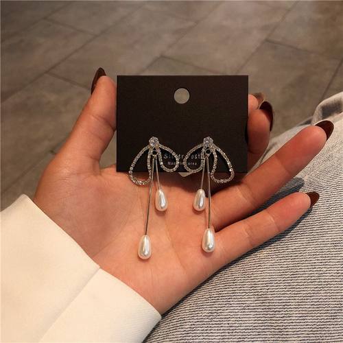 轻奢显脸小高级感甜美风纯银针